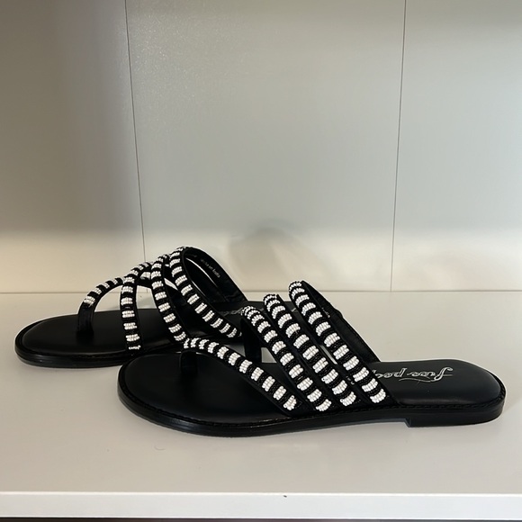 NWT FREE PEOPLE BEATRICE BEADED SANDAL - Picture 4 of 9